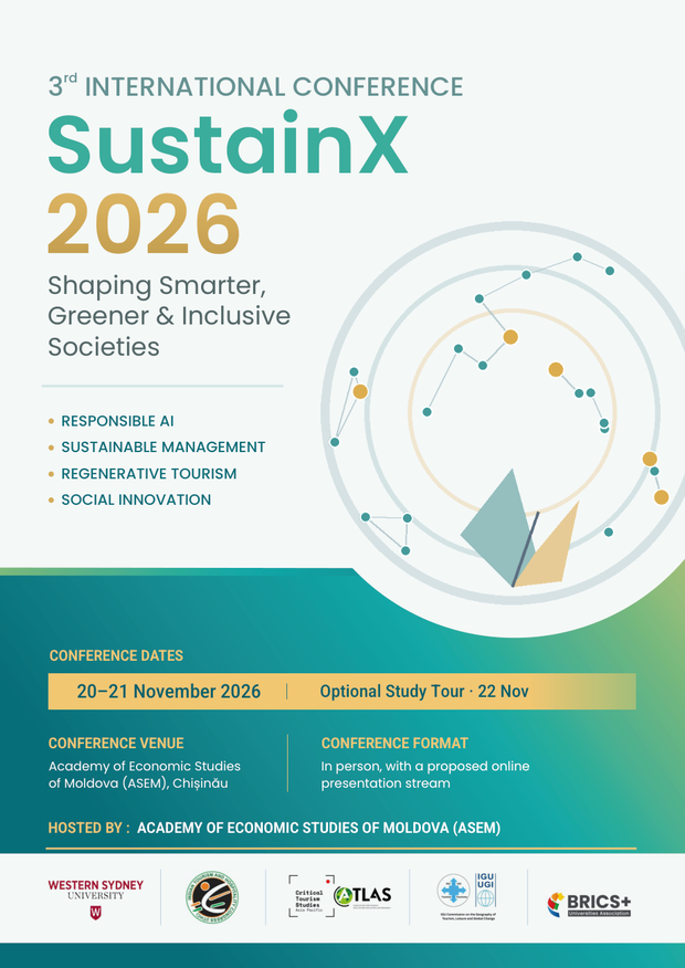 Cover of the SUSTAINX 2026 conference brochure